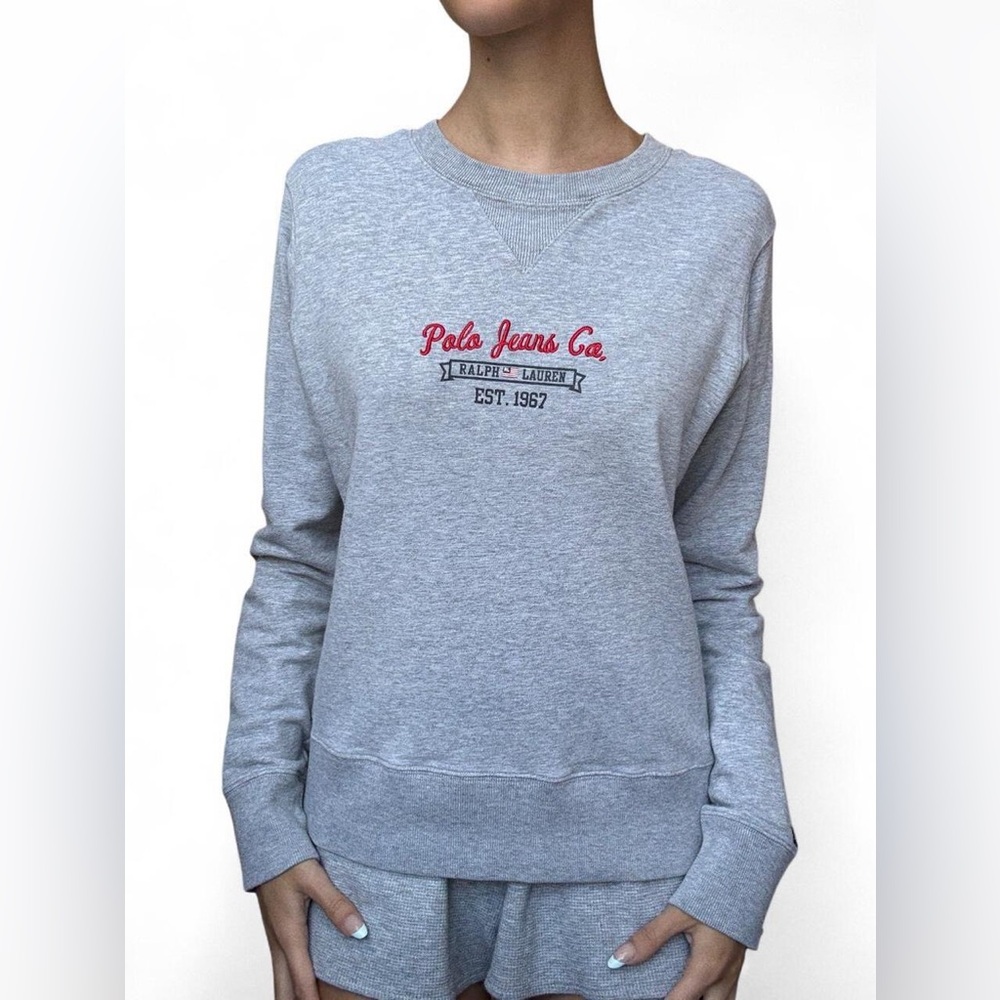 Polo Ralph Lauren Co. Gray Crewneck Sweatshirt
